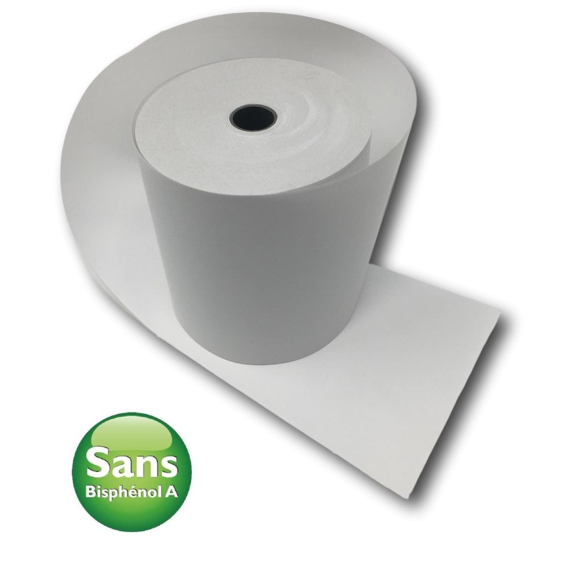 Sans Marque Lot de 10 rouleaux papier thermique - rouleau de caisse 80 x 80  mm à prix pas cher