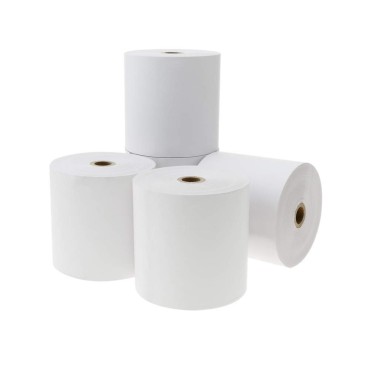 10 Rouleaux, bobines de caisse Papier offset non thermique 76 x 70 x 12 pour imprimante avec ruban
