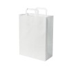 Sacs boutique papier 11 Litres avec poignées blanc