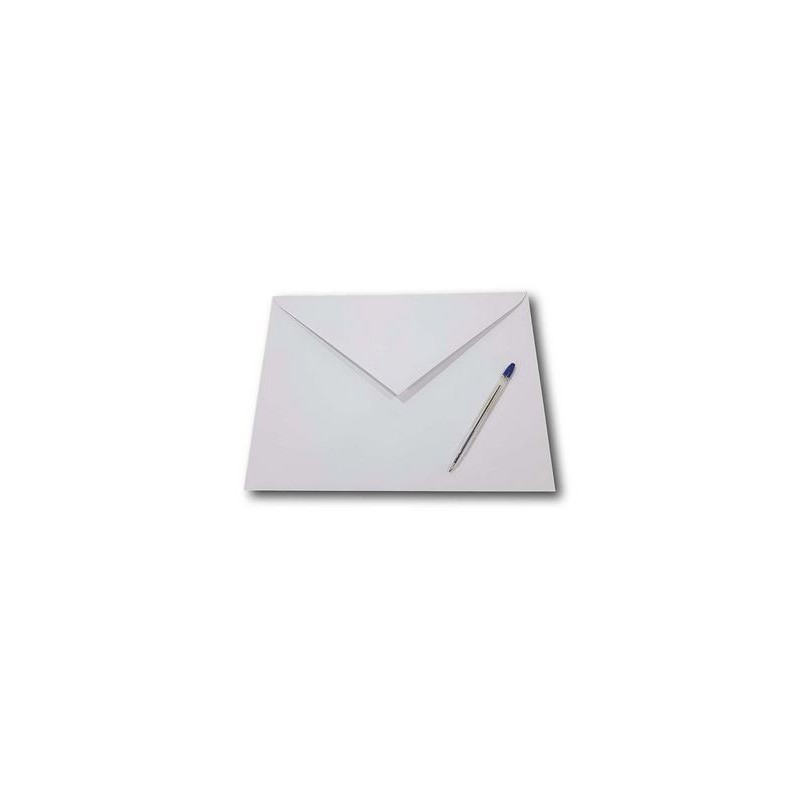 Enveloppes prestiges blanches pointues 110 x 220mm
