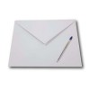 Enveloppes prestiges blanches pointues 110 x 220mm