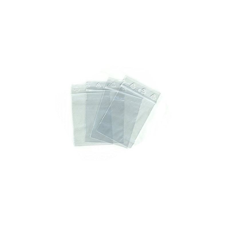 Sachet Zip rouge transparent 60x40x0.05 X100 - Sachets plastiques zip