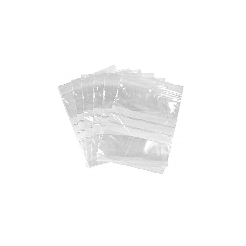 Sachet zip 3 bandes écritures 40 x 60mm