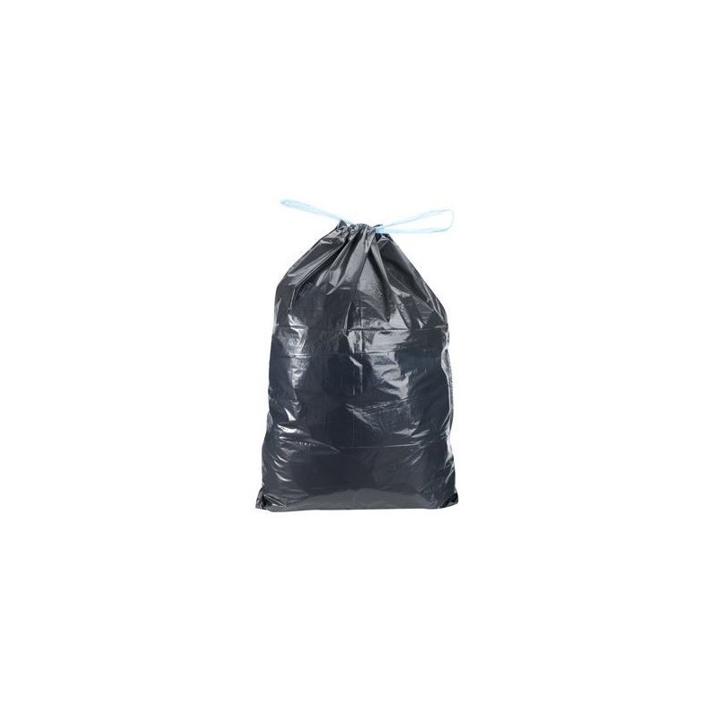 EMBAL' - Sac poubelle ultra résistant lien coulissant 50 L (lot de 8 sacs)