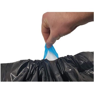 100 sacs poubelle 100 L 65u Renforcé épais grande capacité 82 x 85 cm  résistant garanti anti-fuite pour grande poubelle ou bac idéal pour maison  ou