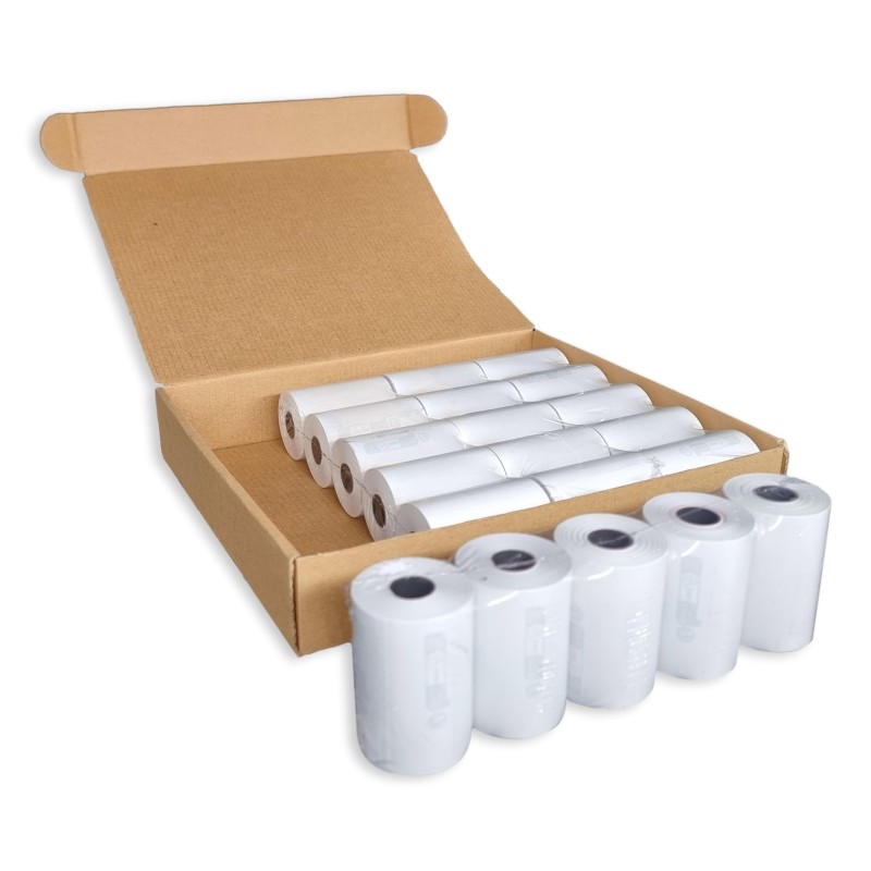 100 Rouleaux tpe - Bobine de papier thermique pour carte bleue