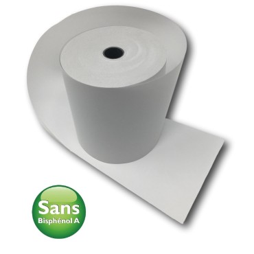 100 Rouleaux Papier Thermique Sans Bisphénol - 80x80x12 Mm, Pour Imprimantes De Caisse